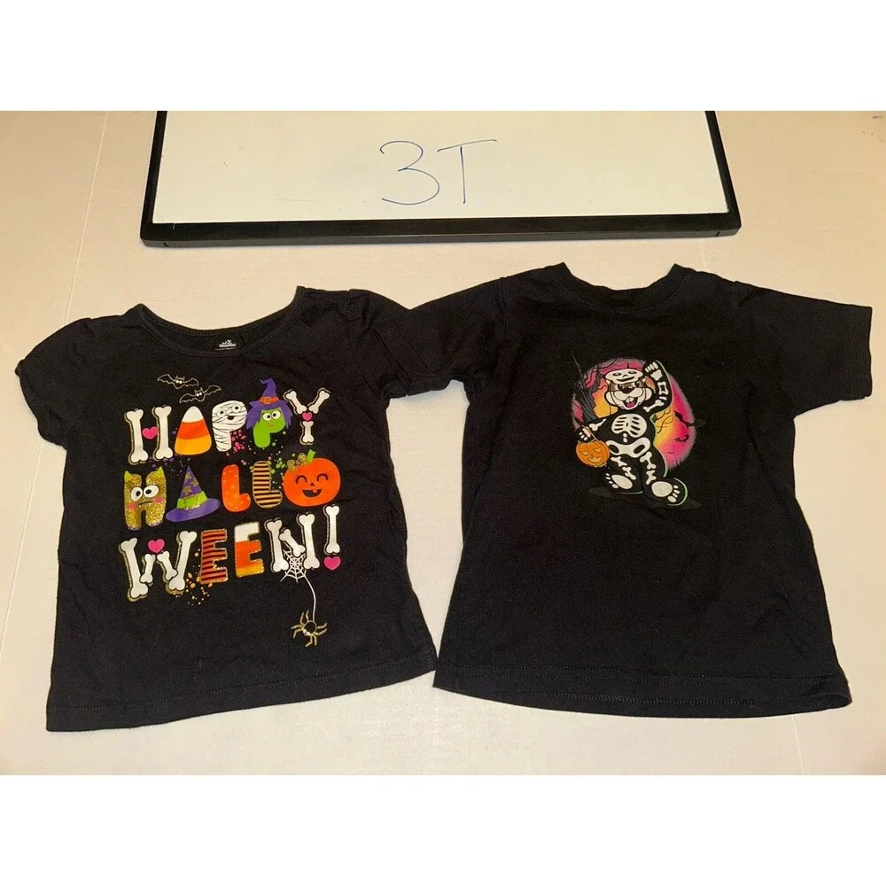Toddler Halloween Shirts Pair Of 2 Size 3T